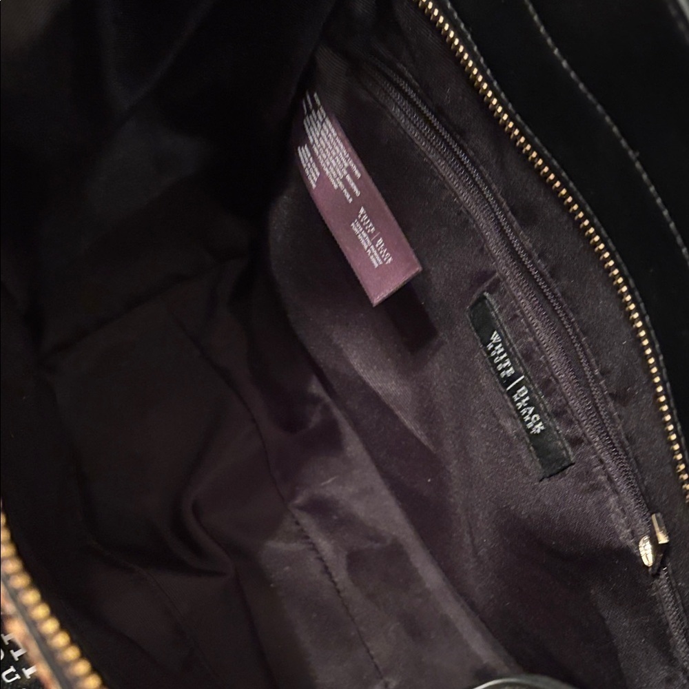 White House Black Market Leopard and Black Satchel - Picture 5 of 11